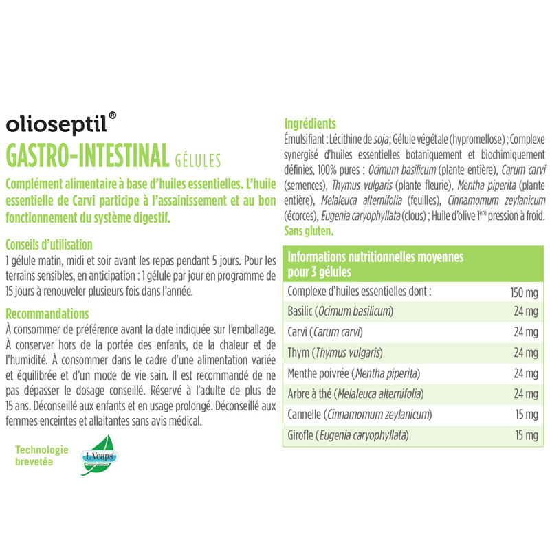 OLIOSEPTIL® GELULES GASTRO-INTESTINAL