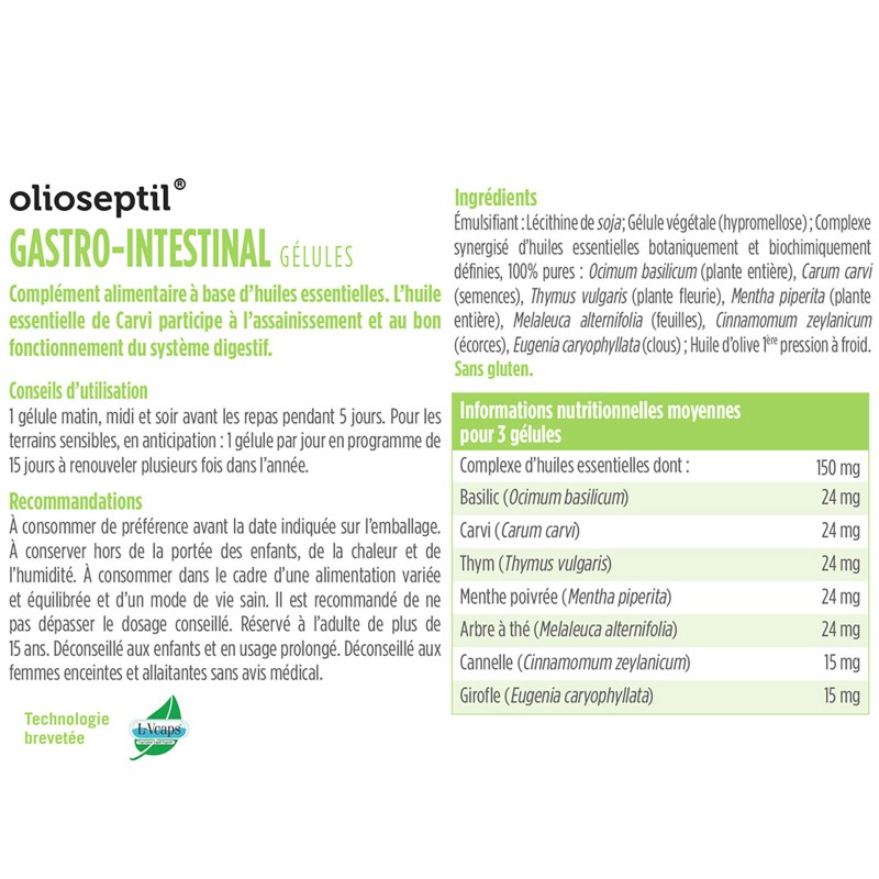 OLIOSEPTIL® GASTRO-INTESTINAL OLIOSEPTIL® GASTRO-INTESTINAL