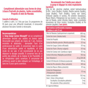 OLIOSEPTIL® SIROP GORGE-LARYNX