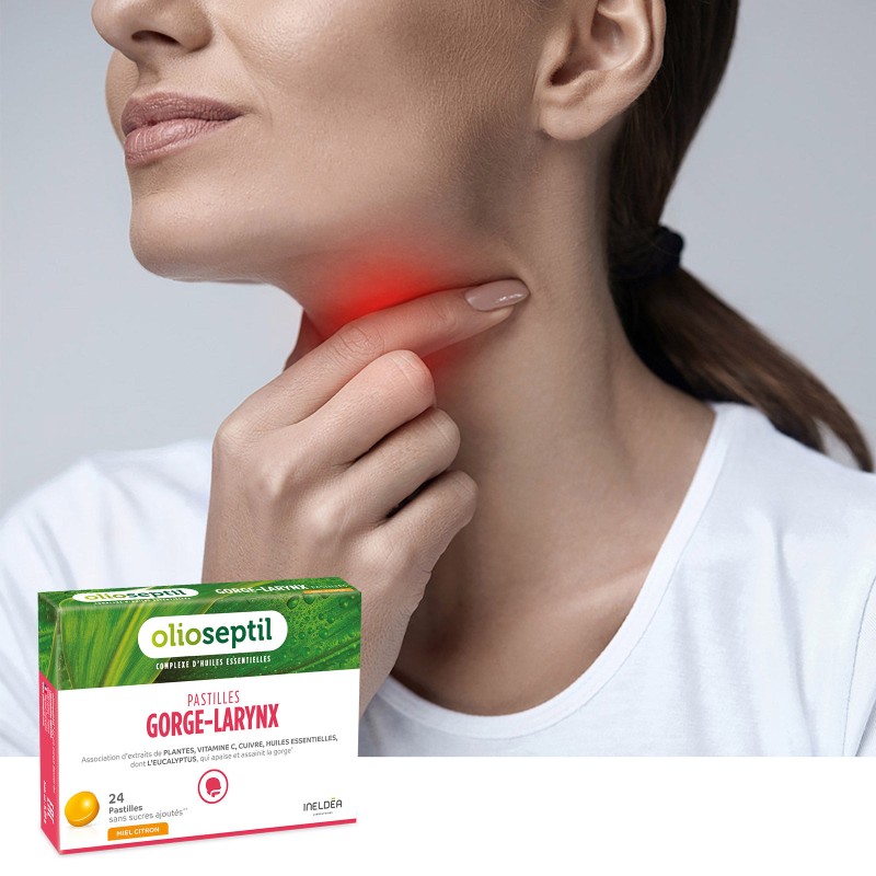 OLIOSEPTIL® PASTILLES GORGE-LARYNX miel citron OLIOSEPTIL® PASTILLES GORGE-LARYNX miel citron