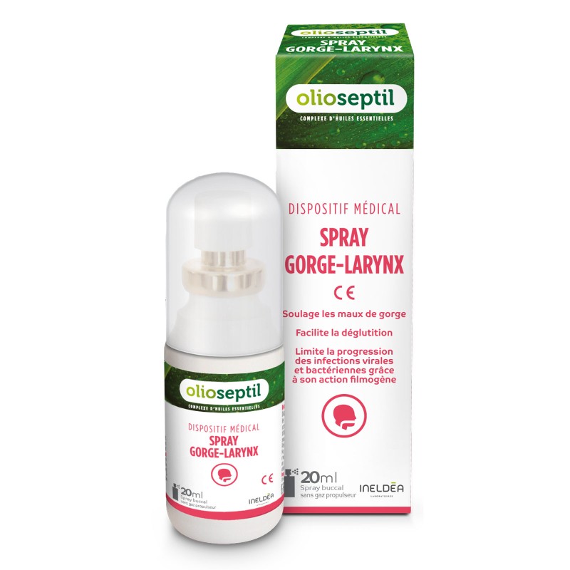 OLIOSEPTIL® SPRAY GORGE-LARYNX - Dispositif médical