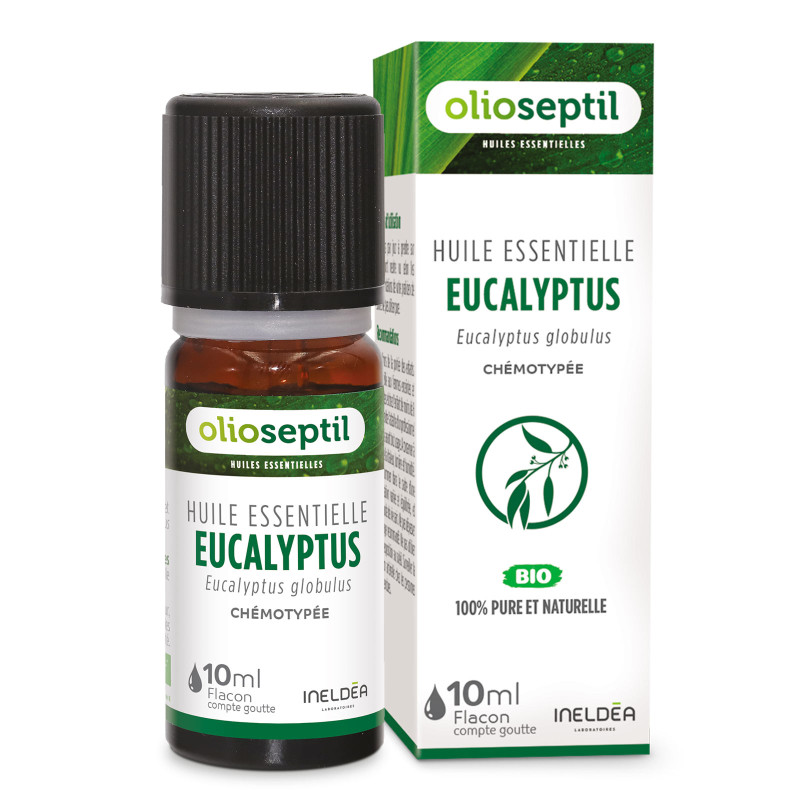 Huile essentielle d'eucalyptus globulus - flacon compte goutte 10ml