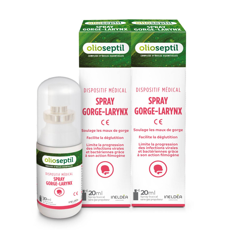 OLIOSEPTIL® SPRAY GORGE LARYNX pack de 2 sprays