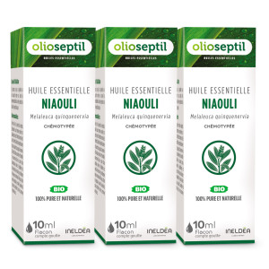 OLIOSEPTIL® HUILLE ESSENTIELLE NIAOULI pack de 3 flacons