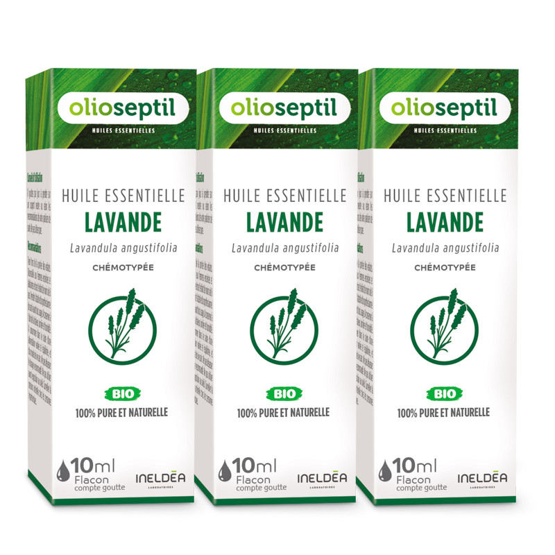 OLIOSEPTIL® HUILE ESSENTIELLE LAVANDE pack de 3 flacons