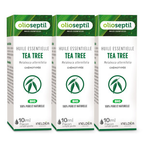 OLIOSEPTIL® HUILE ESSENTIELLE TEA TREE pack de 3 flacons
