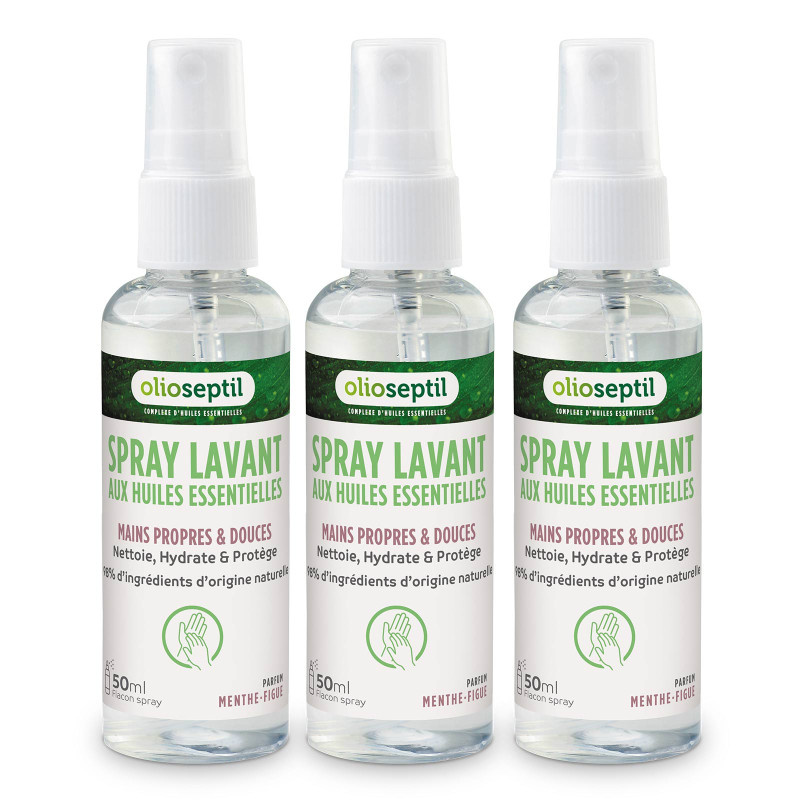 OLIOSEPTIL® SPRAY LAVANT MENTHE-FIGUE pack de 3 flacons