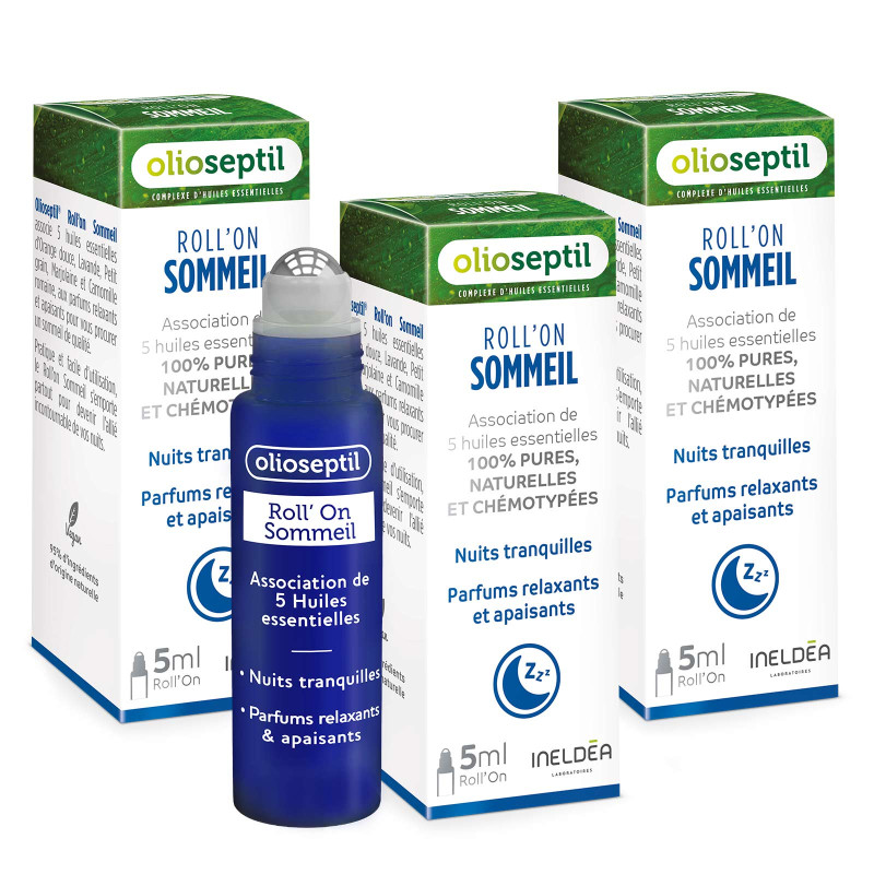 OLIOSEPTIL® ROLL-ON SOMMEIL pack de 3 roll-on