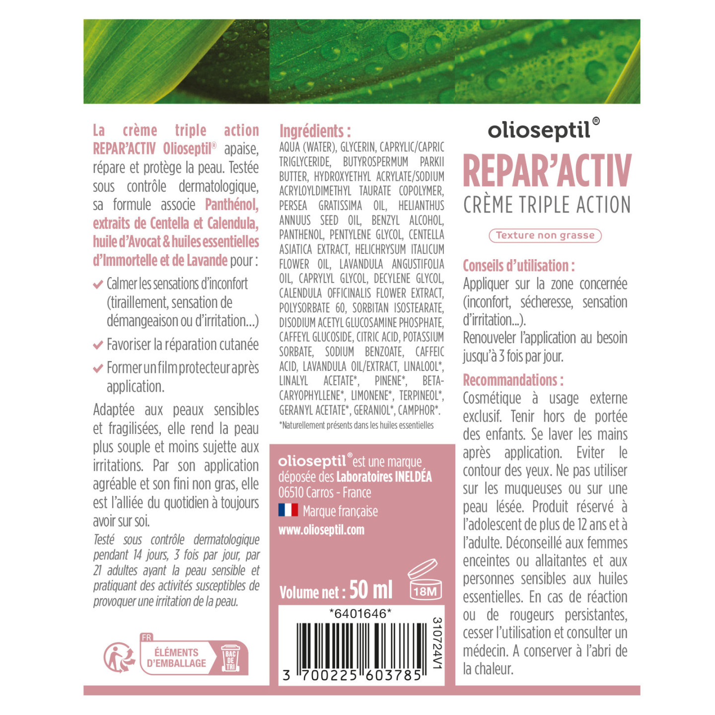 Repar’activ – Crème triple action