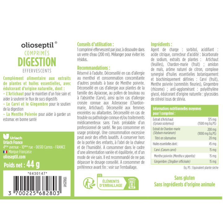 Comprimés Effervescents Digestion – Confort digestif